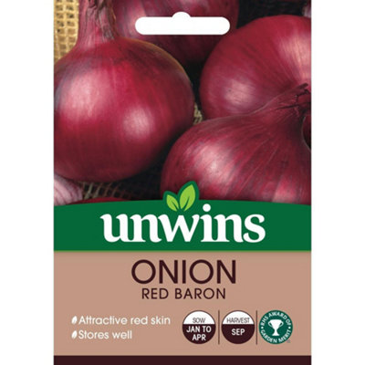 Unwins Vegetable Seeds Onion Red Baron Seeds from B&Q