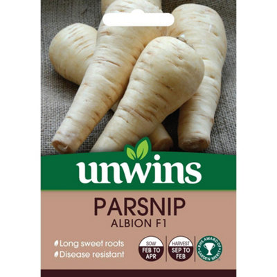 Unwins Vegetable Seeds Parsnip Albion F1 Seeds from B&Q