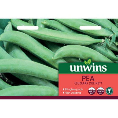 B&Q -  Unwins Vegetable Seeds Pea Sugar Delikata