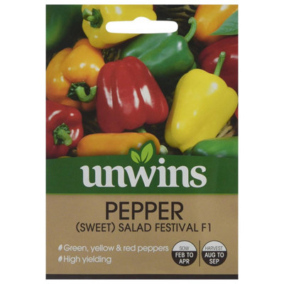 B&Q -  Unwins Vegetable Seeds Pepper Sweet Salad Festival