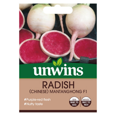 Unwins Radish Mantanghong F Easy To Grow Seeds from B&Q