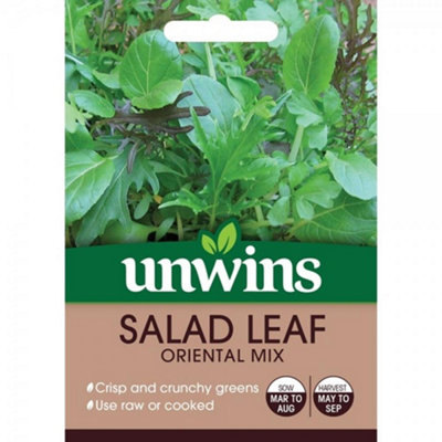 Mr Fothergills Unwins Vegetable Seeds Salad Leaf Oriental Mix from B&Q