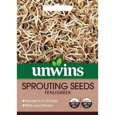 Mr Fothergills Unwins Vegetable Seeds Sprouting Seeds Fenugreek from B&Q