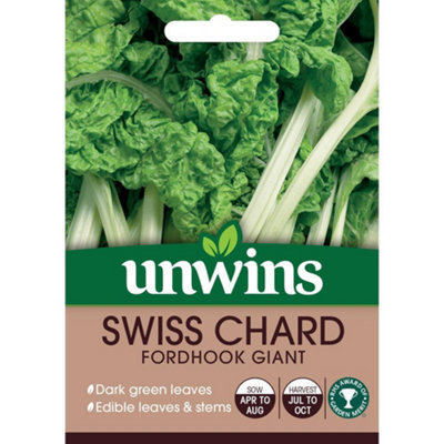 Mr Fothergills Unwins Vegetable Seeds Swiss Chard Fordhook Giant from B&Q