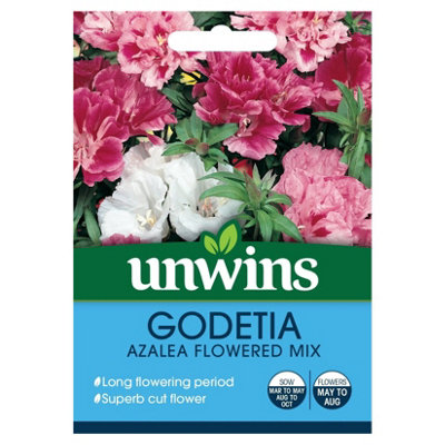 Unwins Flower SeedsGodetia Azalea Flowered Mix from B&Q