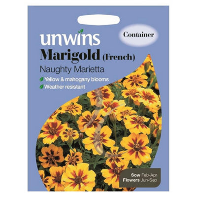 Unwins Flower SeedsMarigold French Naughty Marietta from B&Q
