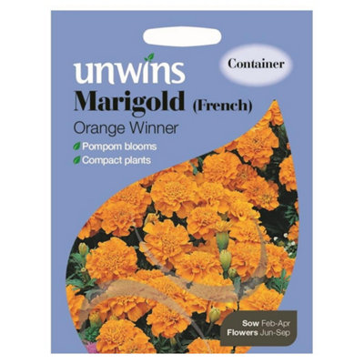 Unwins Flower SeedsMarigold French Orange Winner from B&Q