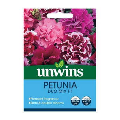 Unwins Flower SeedsPetunia Duo Mix F1