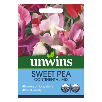 Unwins Flower SeedsSweet Pea Continental Mix from B&Q
