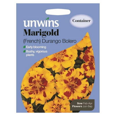 Unwins Flower SeedsMarigold French Durango Bolero from B&Q