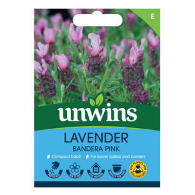 Unwins Lavender Bandera Deep Pink Easy To Grow Seeds from B&Q