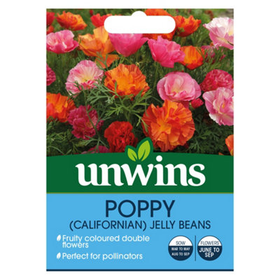 Unwins Poppy (Californian) Xl Jelly Beans from B&Q