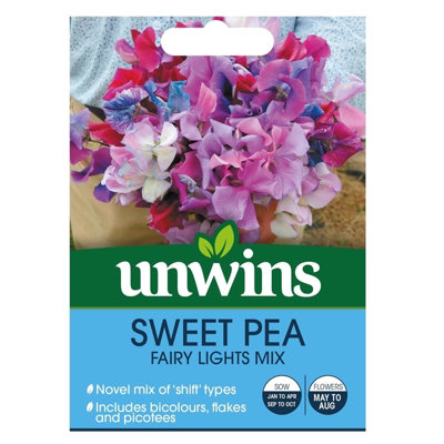 Unwins Unwin Flower Seeds Sweet Pea Fairy Lights from B&Q
