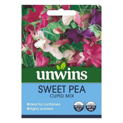 Unwins Flower Seeds - Sweet Pea Cupid Mix