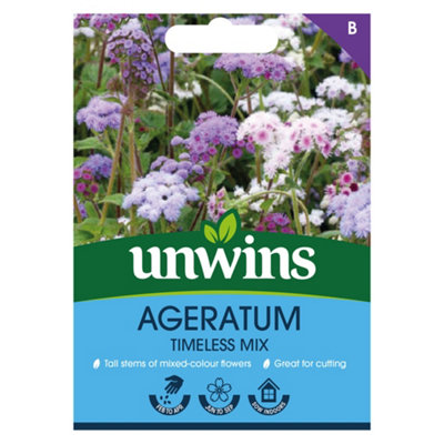 Unwins Ageratum Timeless Mix Easy To Grow Seeds from B&Q
