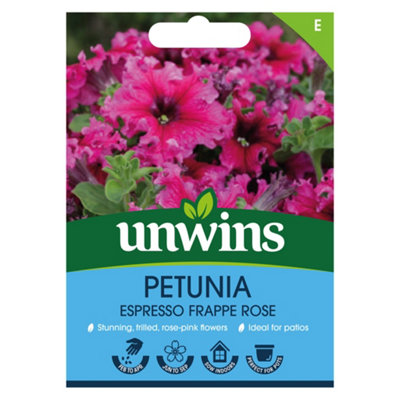 Unwins Petunia Espresso Frappe Rose Easy To Grow Seeds
