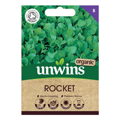 Unwins Herb Rocket Organic Easy To Grow Seeds from B&Q