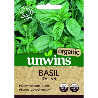 Unwins Unwin Herb Seeds Basil Italian Organic Seeds from B&Q