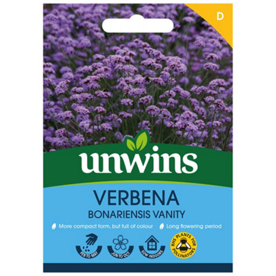 Unwins Verbena Bonariensis Vanity Easy To Grow Seeds from B&Q