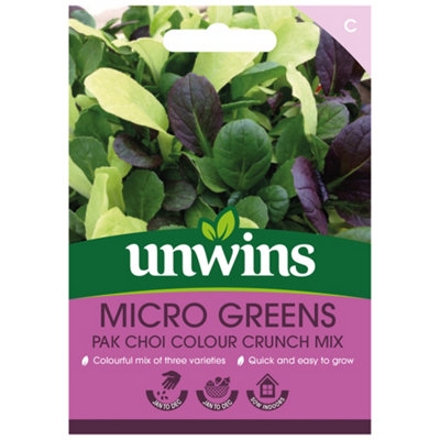 Unwins Microgreens Pak Choi Colour Crunch Mix from B&Q