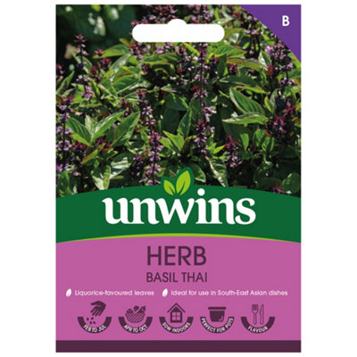 Unwins Herb Basil Thai Easy To Grow Seeds from B&Q