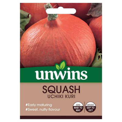 Mr Fothergills Unwins Vegetable Seeds Squash Uchiki Kuri from B&Q