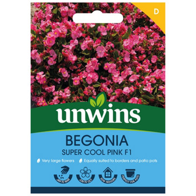 Unwins Begonia Super Cool Pink F Easy To Grow Seeds from B&Q