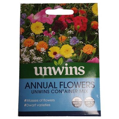 Unwins Flower SeedsAnnual Flowers Unwins Container Mix from B&Q