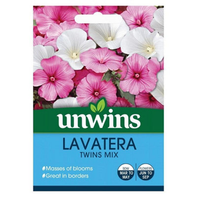 Unwins Flower SeedsLavatera Twins Mix from B&Q