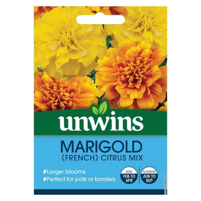 Unwins Flower SeedsMarigold French Citrus Mix from B&Q