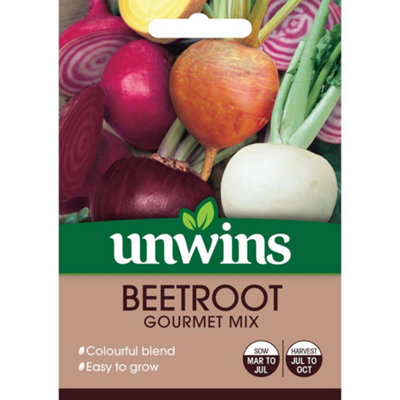 Unwins Vegetable Seeds Beetroot Gourmet Mix  Seeds from B&Q