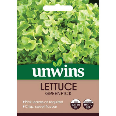 Unwins Vegetable Seeds Lettuce Greenpick Oakleaf Seeds from B&Q