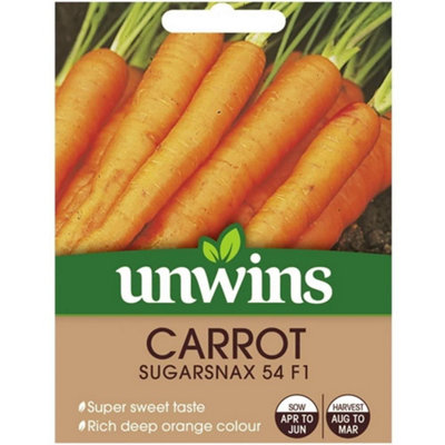 Unwins Unwin Vegetable SeedsCarrot Sugarsnax 54 Seeds from B&Q