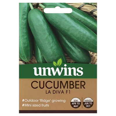 Unwins Vegetable Seeds Cucumber La Diva F1 Seeds from B&Q