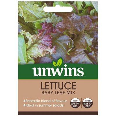 Unwins Vegetable Seeds Lettuce Baby Leaf Mix  Seeds from B&Q