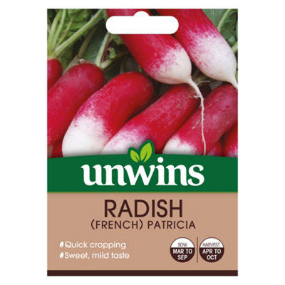 Unwins Radish French Patricia Easy To Grow Seeds from B&Q