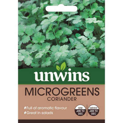 Unwins Vegetable Seeds Microgreens Coriander Seeds from B&Q