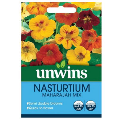 Unwins Flower SeedsNasturtium Maharajah Mix from B&Q