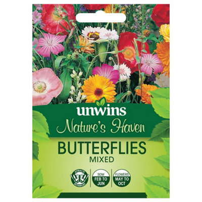 Unwins Grow Your Own Natures Haven Butterflies Mixed Flower Seeds - Image 3