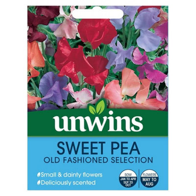 Unwins Flower SeedsSweet Pea Old Fashioned Selection from B&Q