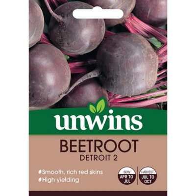 Unwins Vegetable Seeds Beetroot Detroit 2  Seeds from B&Q