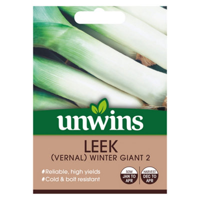 Unwins Leek Winter Giant Easy To Grow Seeds from B&Q