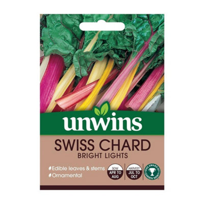 Mr Fothergills Unwins Vegetable Seeds Swiss Chard Bright Lights from B&Q
