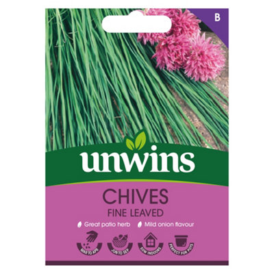 Unwins Herb Chives Fine Leaved Easy To Grow Seeds from B&Q