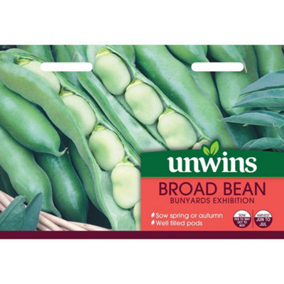 Unwins Vegetable Seeds Broad Bean Bunyards Exhibition from B&Q