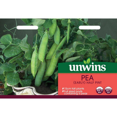 B&Q -  Vegetable Seeds Pea Early Half Pint Seeds