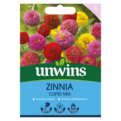 B&Q -  Zinnia Cupid Mix Easy To Grow Seeds