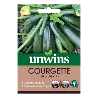 Unwins Vegetable Seeds Courgette Jaguar F1 from B&Q