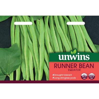 Unwins Vegetable Seeds Runner Bean Equator from B&Q