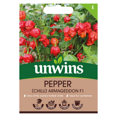 Unwins Pepper Chilli Armageddon F Easy To Grow Seeds from B&Q